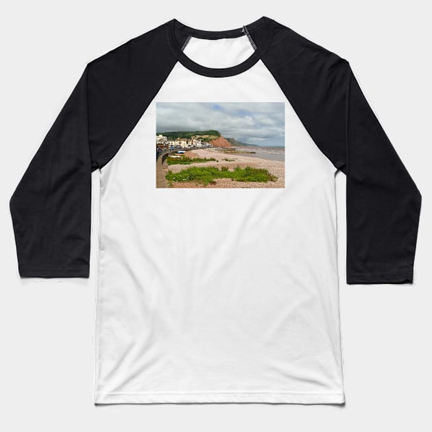 Sidmouth, Devon Baseball T-Shirt by Chris Petty